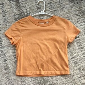 Orange crop top